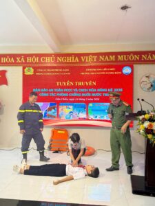 THCS Nguyễn Lương Bằng tổ chức tuyên truyền PCCC và phòng chống đuối nước
